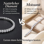 Klassisches 4-mm-Moissanit-Tennisarmband – 14 Karat vergoldet & doppelter Sicherheitsverschluss – NUR HEUTE 90 % RABATT 🔥