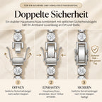 Klassisches 4-mm-Moissanit-Tennisarmband – 14 Karat vergoldet & doppelter Sicherheitsverschluss – NUR HEUTE 90 % RABATT 🔥